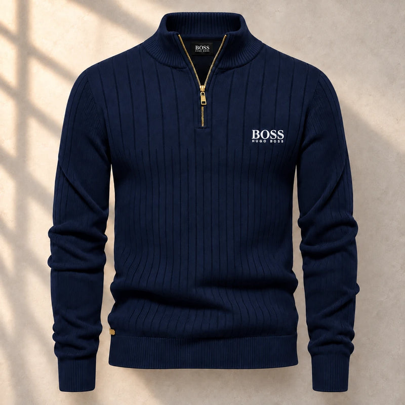 Half Zip Knit Sweater