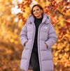 Long Hooded Down Coat